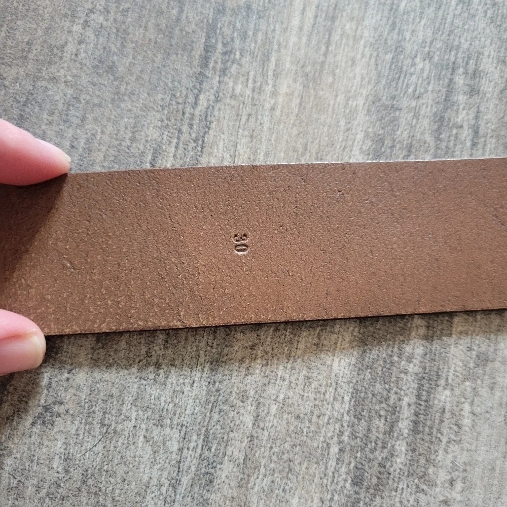 J. Crew Men's Brown Leather Belt Size 30